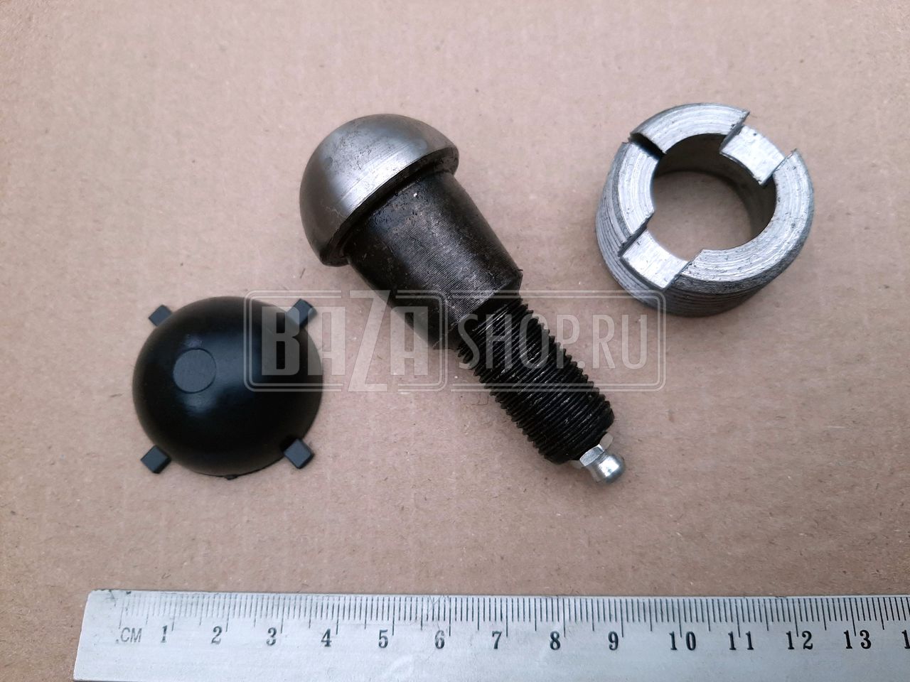 Шкворень УАЗ PATRIOT, HUNTER, 452 1 палец (ДЛИННЫЙ) + вкладыш ст. обр. ПЛАСТИК + втулка (в упак.) / 3160-2304019 1 ШТ.ДЛИН. (КОМПЛЕКТ) "Ульяновск"