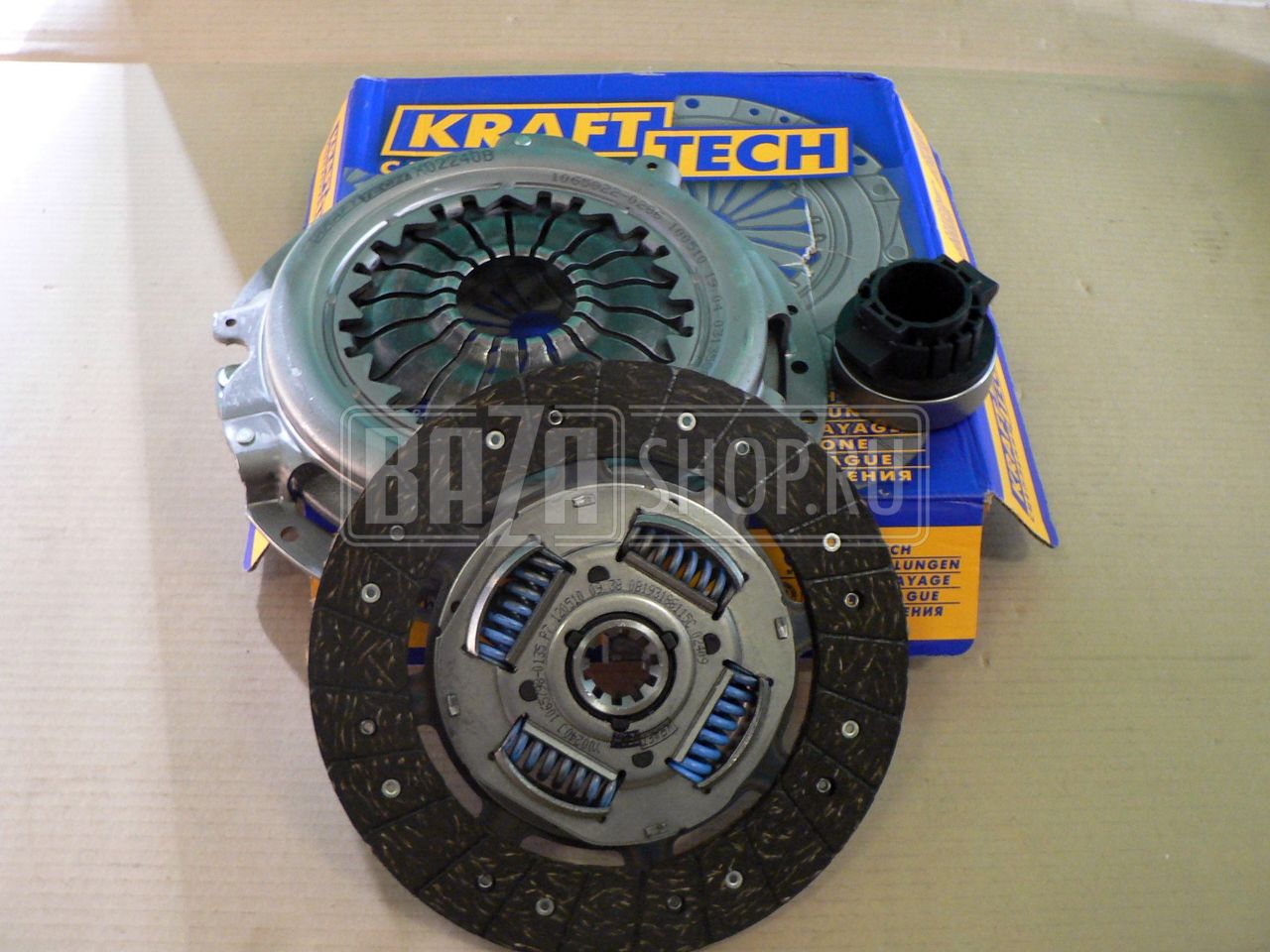 Сцепление ГАЗ дв.ЗМЗ-405,-406 "KRAFT" УСИЛЕННОЕ к-кт с муфтой с подшипником / W04240D