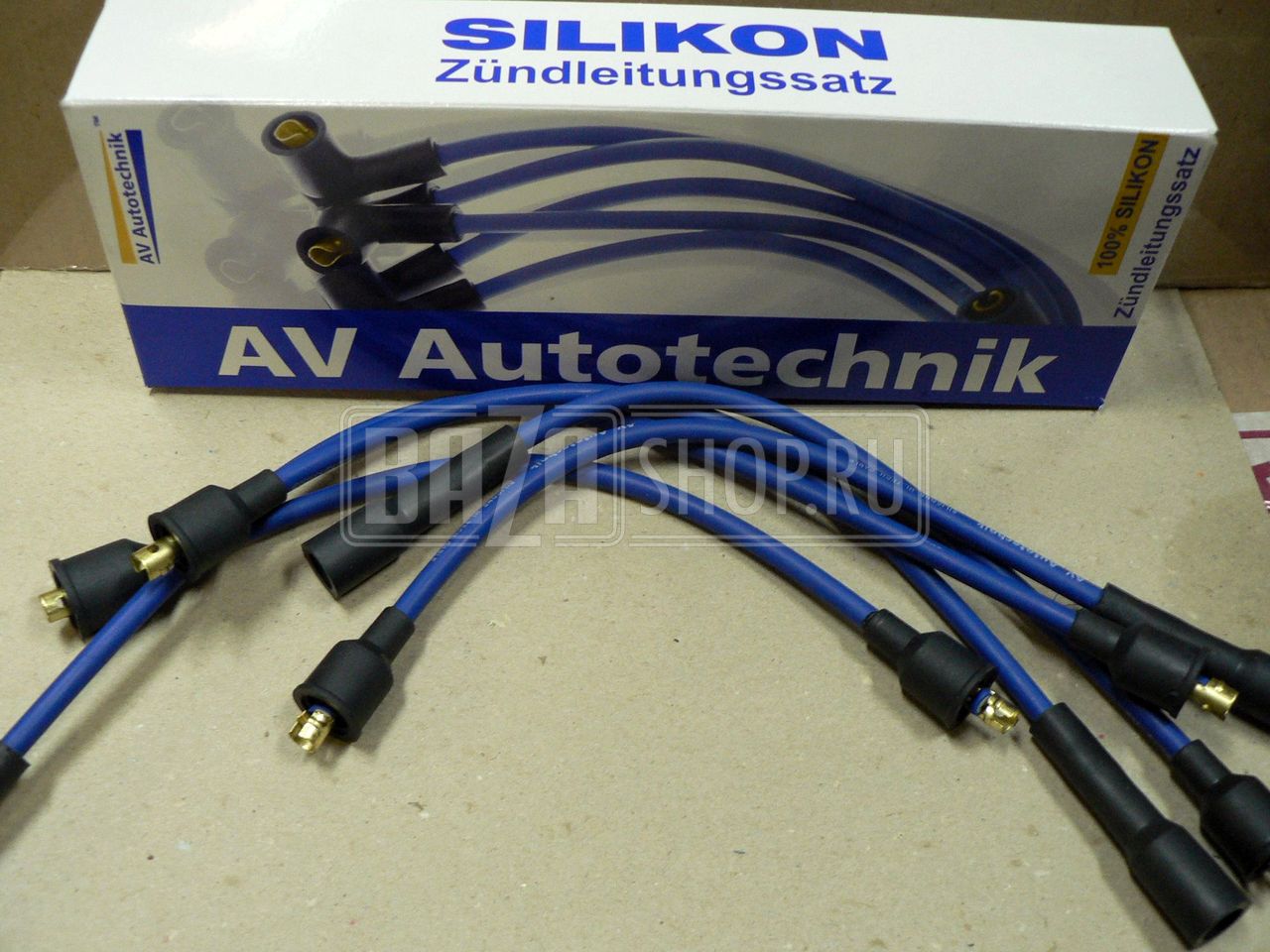 Провода высоковольтные 402, 4178, 4218 дв. SILICONE (с наконечниками) "AV" (Германия)** / 4022-3707245/50/55 (ZL14402)