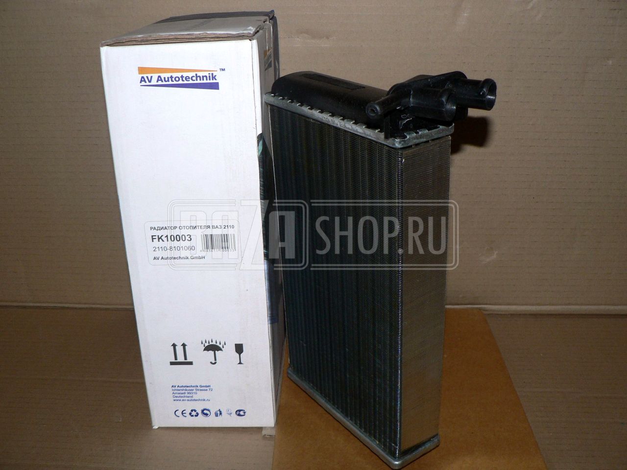 Радиатор отопителя ВАЗ 2110 "AV" (Германия) / 2110-8101060 (FK10003)