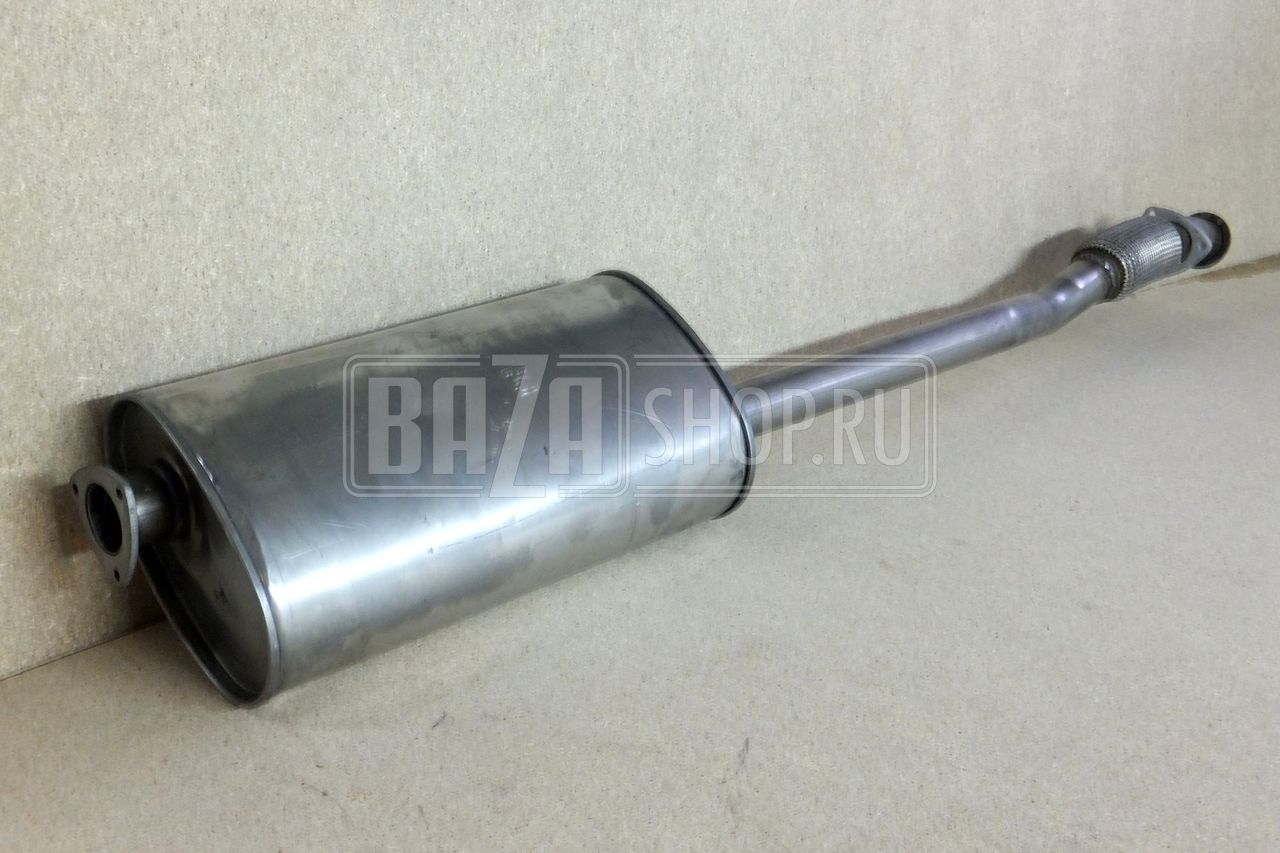 Глушитель УАЗ PATRIOT 2011-2012 (дв.409 инж.,Евро-3) НЕРЖ. (с гофрой) БАКСАН / 3163-1201010-11 (-211/-51) НЕРЖ.