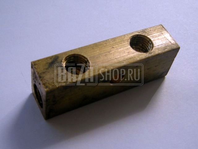 Тройник тормозных трубок МАГИСТРАЛЬНЫЙ УАЗ (2 входа под трубки d5) ** / 3160-3506398