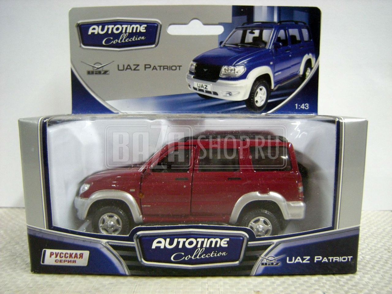 Модель УАЗ 1/43 PATRIOT "AUTOTIME" (30190) РОССИЯ ** / 4891965136387
