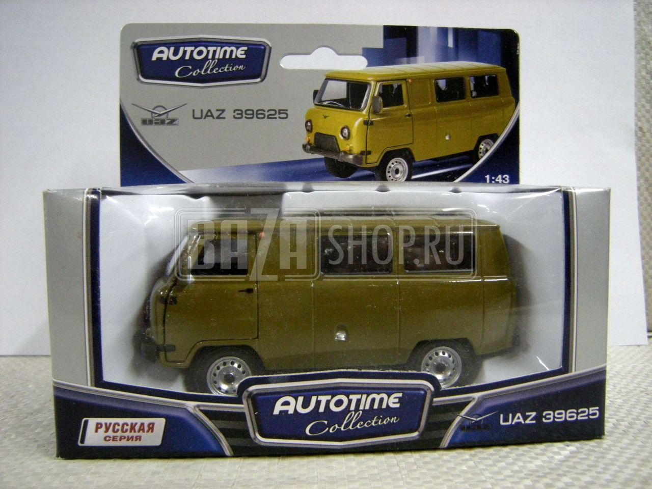 Модель УАЗ 1/43 39625 "AUTOTIME" (30063) гражданская ** / 4891965136158