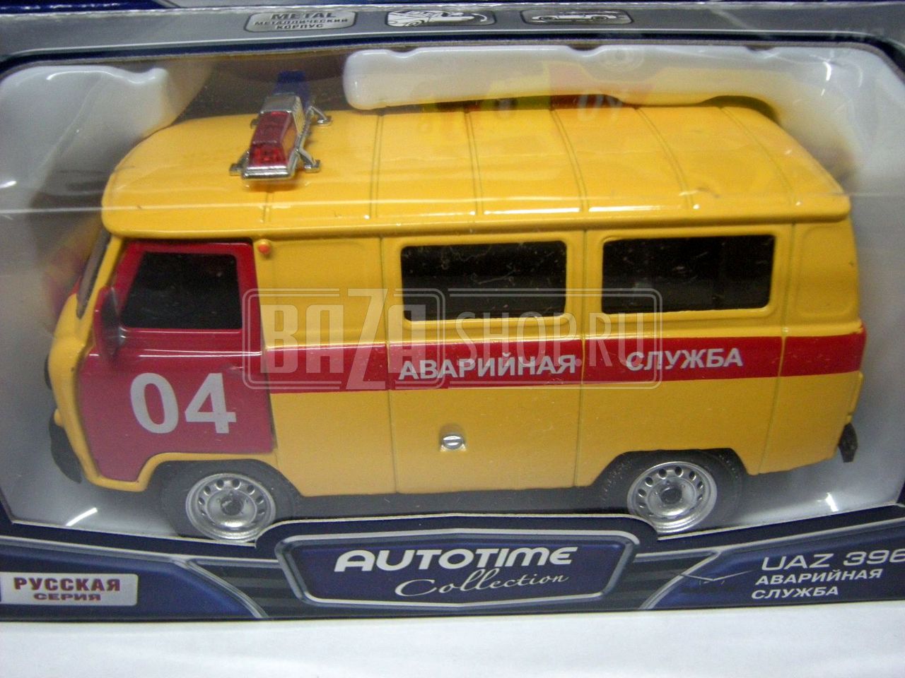 Модель УАЗ 1/43 39625 "AUTOTIME" (30070) АВАРИЙНАЯ ** / 4891965136226 (6438240300705)