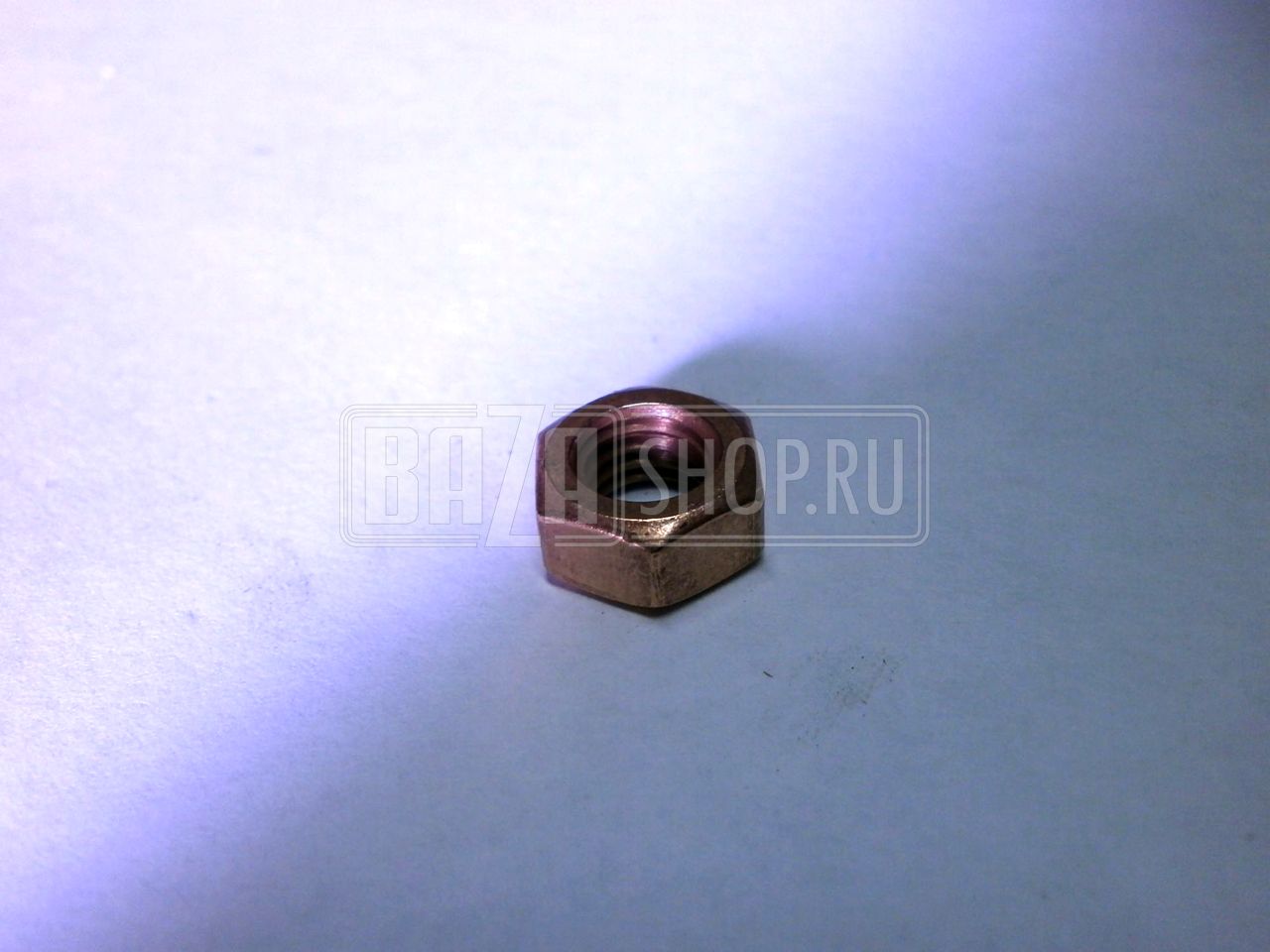 Гайка М8*1,25 (НИЗКАЯ) коллектора ГАЗ дв. ЗМЗ-406 (омедненная) ** / 250510 П5