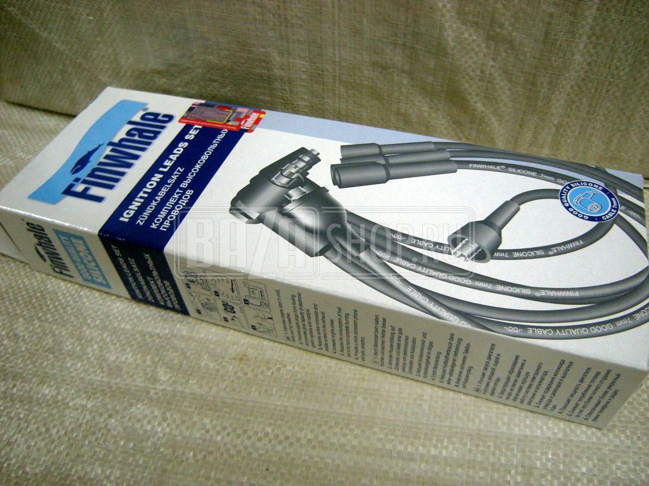 Провода высоковольтные ВАЗ-2101-2107 (к-кт) SILICONE "FINWHALE" (Германия)** / 2101-3707080 (FE101)