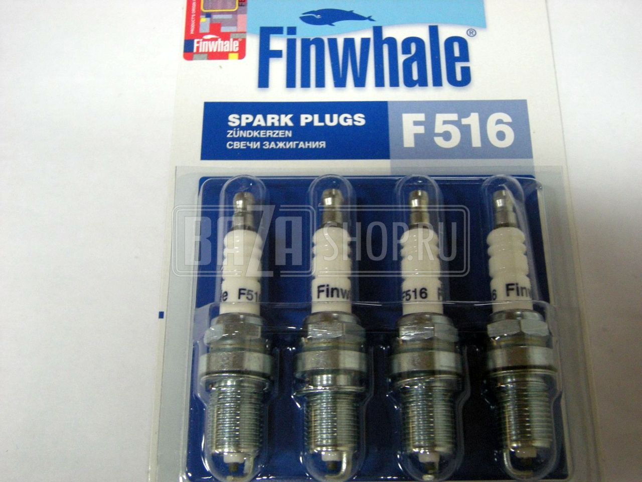 Свеча Finwhale ВАЗ 2110-2112, 1117-1119 Калина (16-клап.), 2170-2172 КОМПЛЕКТ 4 ШТ. ** 516 / F516 (аналог АУ17ДВРМ-10) 1,1