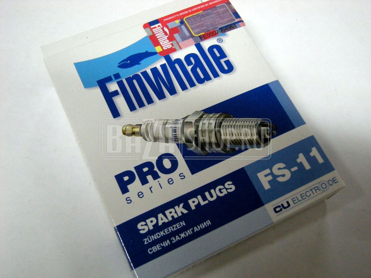 Свеча Finwhale ВАЗ 2110-2112 (16-клап.), 2170-2172 PRIORA, МЕДНЫЙ электрод 4 ШТ. (В УПАК.) ** FS11 / FS11 PRO (аналог АУ17ДВРМ-10) (1,1)
