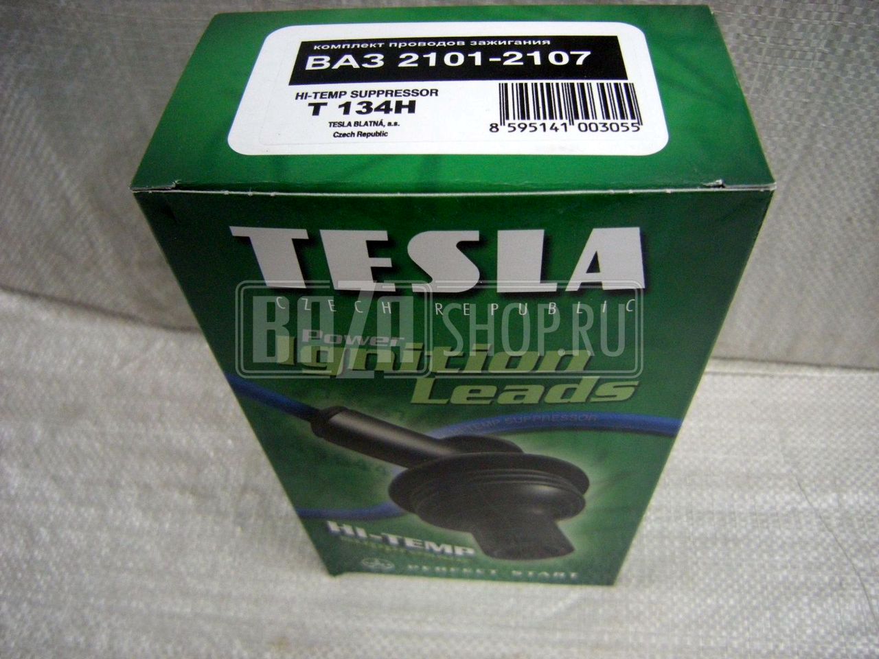 Провода высоковольтные ВАЗ-2101-2107 (к-кт) полусиликон (с наконечниками) "TESLA"** / 2101 полусиликон TESLA Т134Н