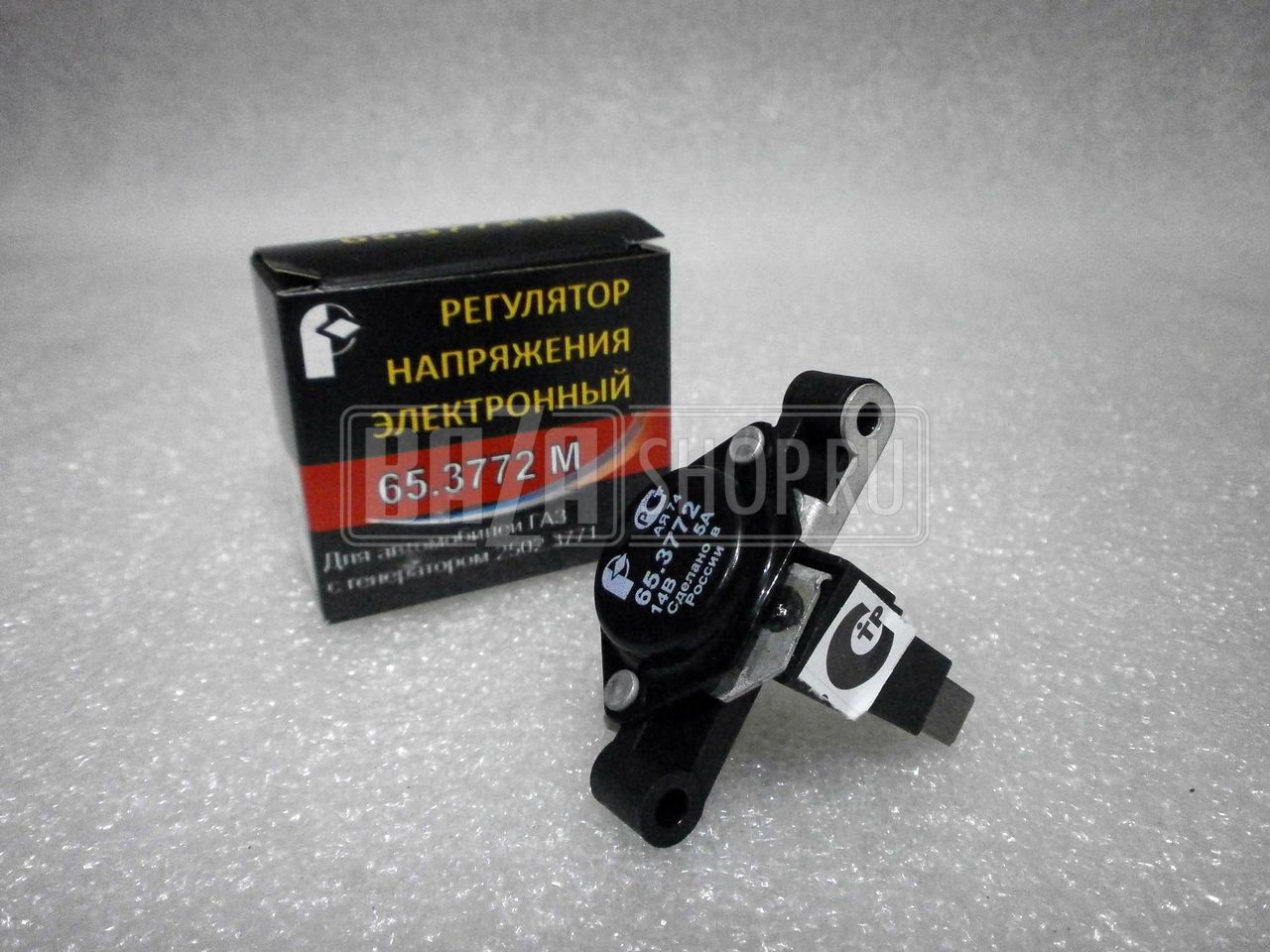 Регулятор напряжения в сб. с щёточным узлом ГАЗ 65.3772 (для генераторов 2502.3771) (Пенза)** / 65.3772М