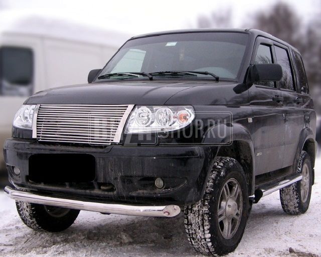 Облицовка радиатора PATRIOT 2008-14 (РЕШЕТКА) НЕРЖАВЕЙКА (СПб.) / 31631-8401014 (UAZP.G21)