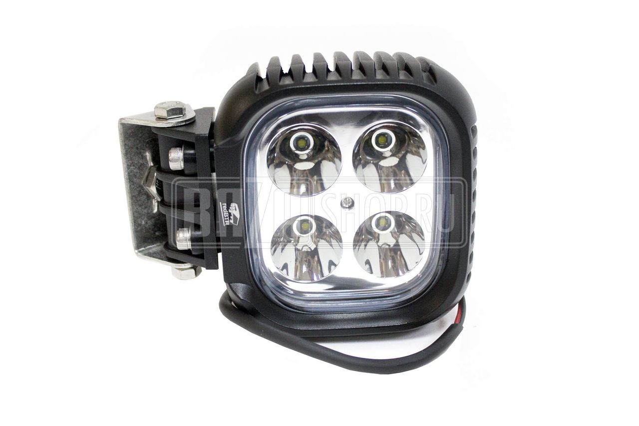 Фара светодиодная дальнего света 40W (10W*4), прям. 12 см, IP67 "redBTR" / 842040