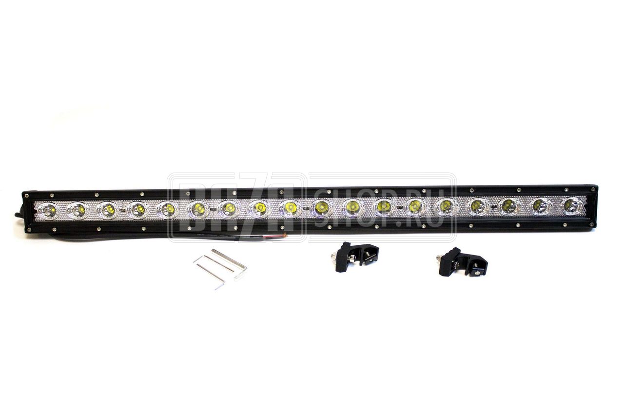Лайт-бар светодиодный (балка) ДАЛЬНИЙ 90W (5W*18) 1-рядный 75 см, IP67 "redBTR"** / 812090