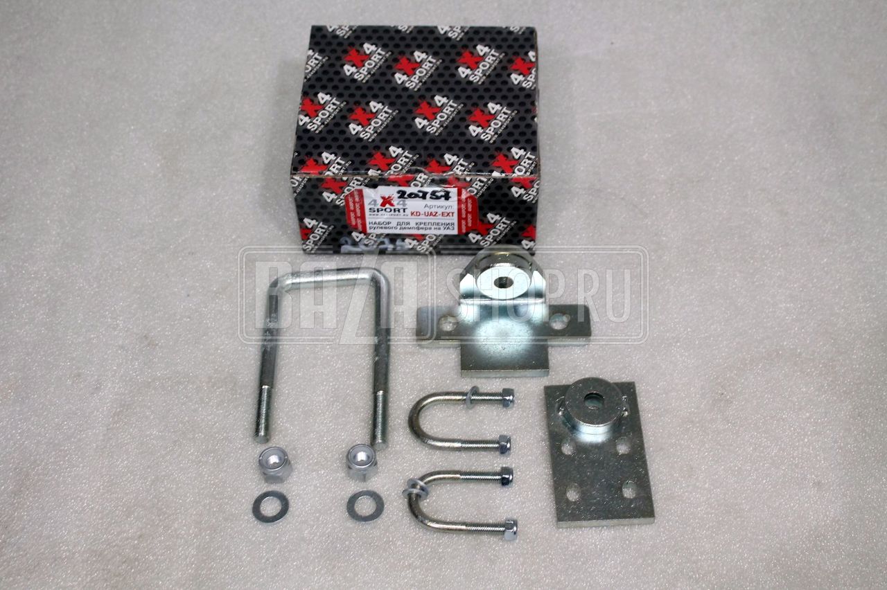 Крепление рулевого демпфера "Tough-Dog" (за КОРОТКУЮ тягу УАЗ HUNTER,PATRIOT) для SV5001, EXT5001 / KD-UAZ-EXT