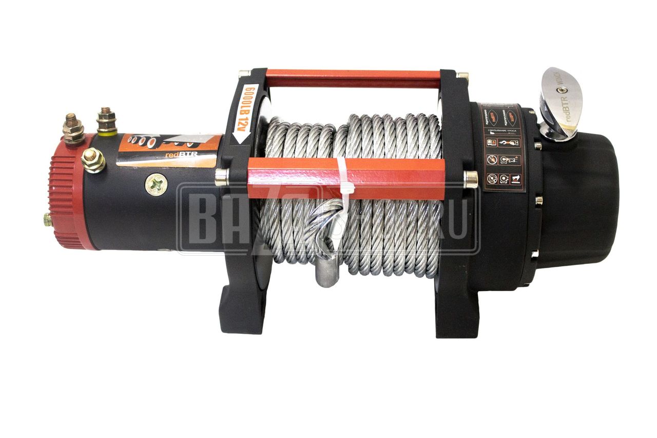 Лебедка RedBTR серия "MISSION IMPOSSIBLE" 6,0 GEN.-II 12v, 2720кг, 172,8:1, пульт ДУ / 936011