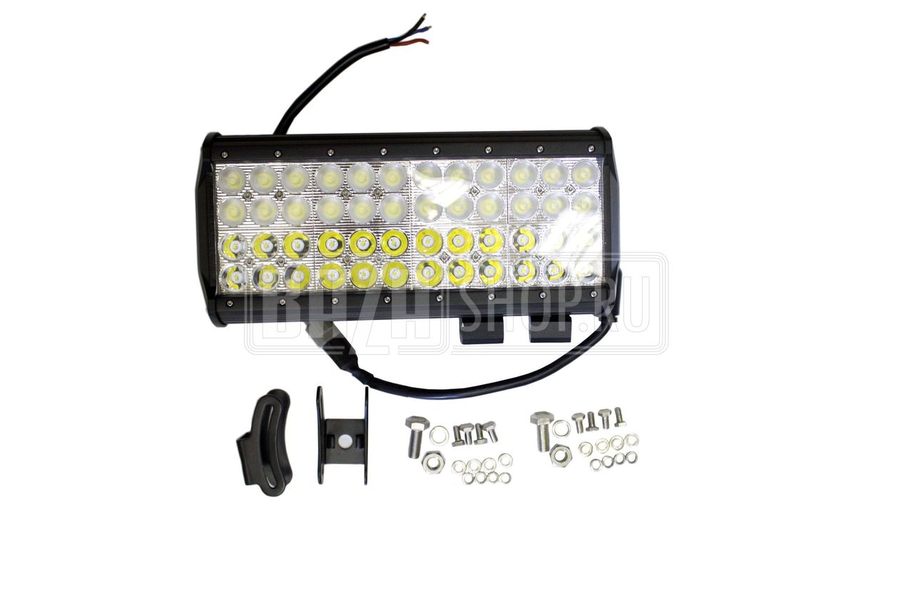 Лайт-бар светодиодный (балка) КОМБО 144W (3W*48), 4-рядный 30,5 см, IP67 "redBTR"** / # 813144