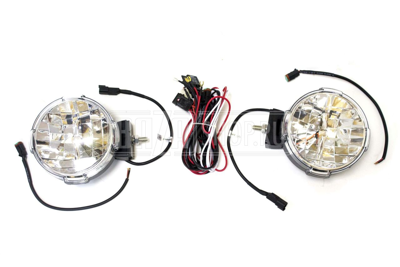 Фара светодиодная дальнего света 30W (15W*2), круг. 15,3 см, IP67 "redBTR" (2 шт.) / # 842030 (КОМПЛЕКТ 2 ШТ.)
