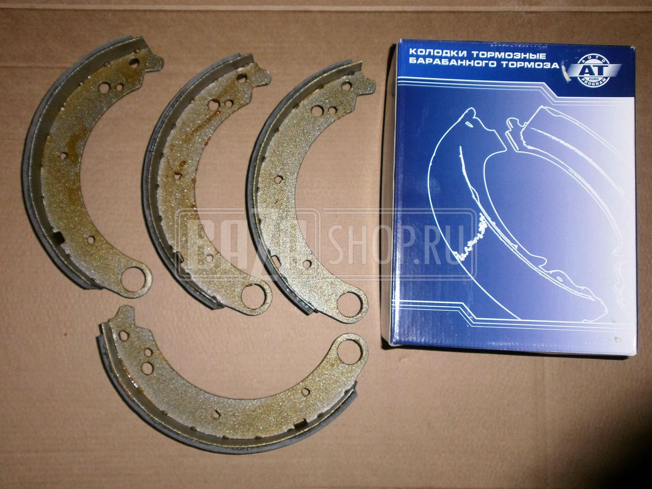 Колодка тормозная задняя ГАЗ-3110,-31105 (к-кт 4 шт.) "АТ" (Чехия) / 3110-3501090 (AT 2090-024BP)