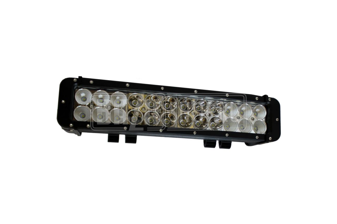 Лайт-бар светодиодный (балка) КОМБО 72W (3W*24), 2-рядный 35 см, IP67 "redBTR"** / # 813060
