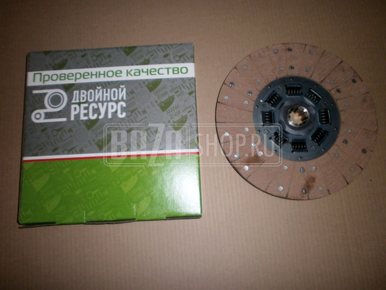 Диск сцепления ГАЗ-53, ПАЗ дв.511, 513 "ДВОЙНОЙ РЕСУРС" (ЗМЗ) (в уп.) / 53-11-1601130-90