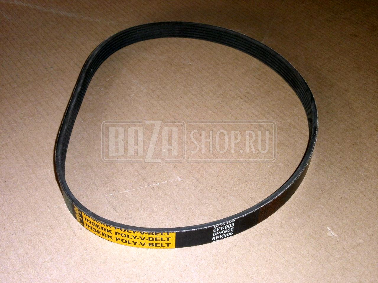 Ремень 905 привода насоса ГУР УАЗ HUNTER (дв. ЗМЗ-514) с 2008 г.в. "ИНСЕРК" / 6РК-905 "ИНСЕРК"