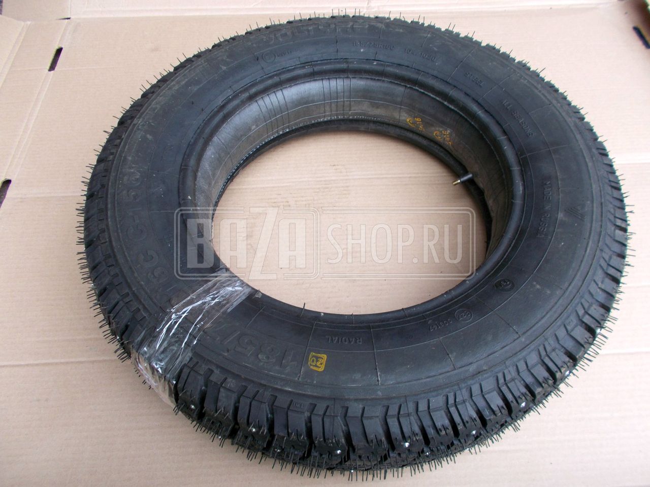 Шина 185/75 R16C С-156 камерная, шип. ЗИМА ## / С-156, Волж. ШЗ шип.
