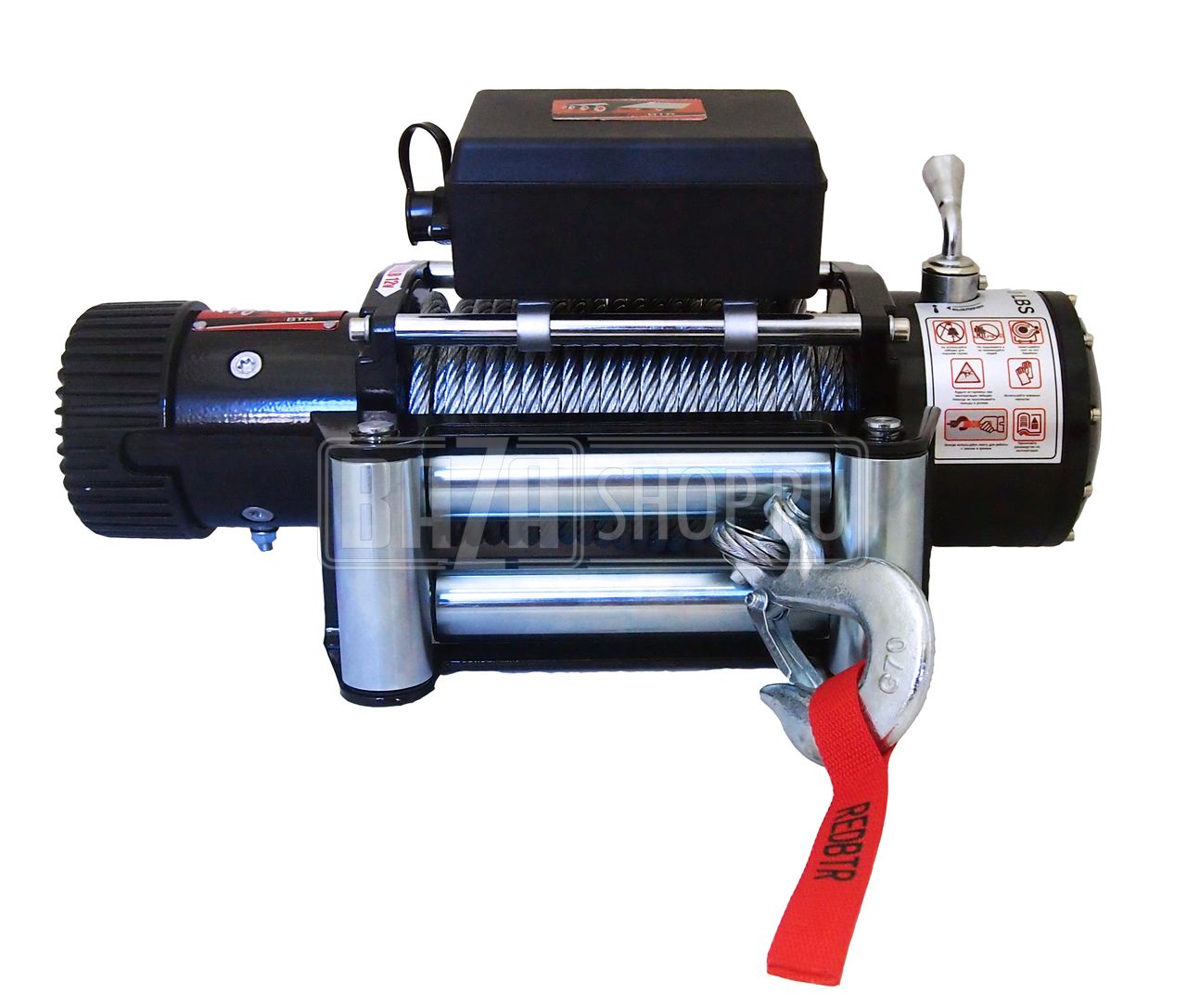 Лебедка RedBTR серия "HUNTER" 9,5 12v, 4310кг, 265:1, пульт ДУ / 989511