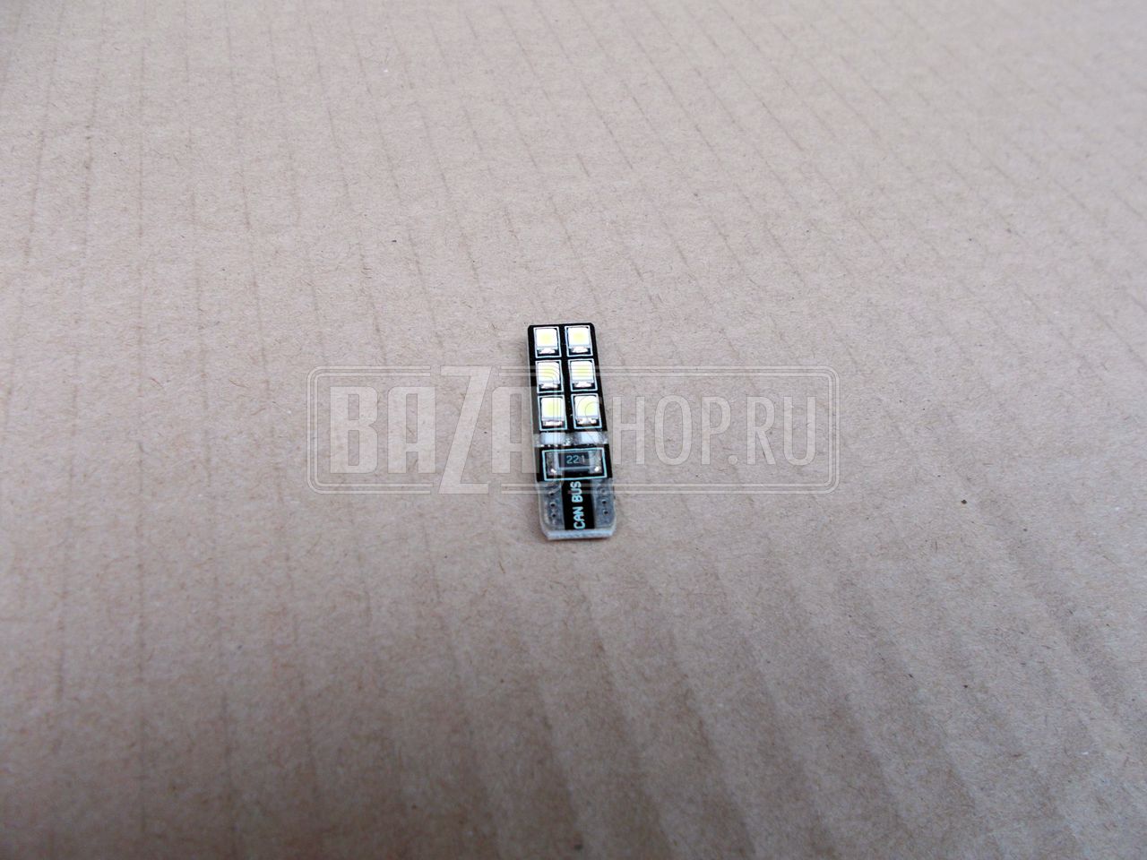 Лампа W5W 30W 12V без цоколя светодиодная 12 led (габаритного огня)"Вымпел"Орион** / 4607154783856 / W5W / T10-W5W 12SMD / W2.1x9.5d / А12-5-2