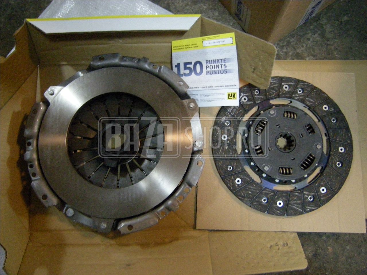 Сцепление ГАЗ дв.ЗМЗ-405,-406 "LUK" к-кт с муфтой с подшипником / 624 3097 00