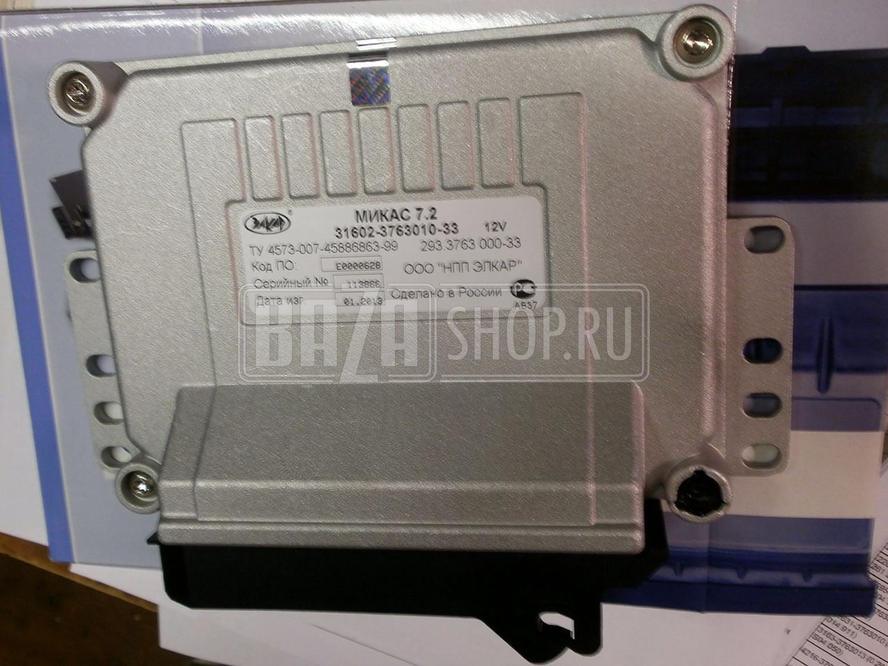 МИКАС (блок управления) 7.2 293.3763-33** PATRIOT (дв.ЗМЗ-409, ДМРВ пленочный Siemens 20.3855) / 31602-3763000-33 (7.2 293.3763-33)