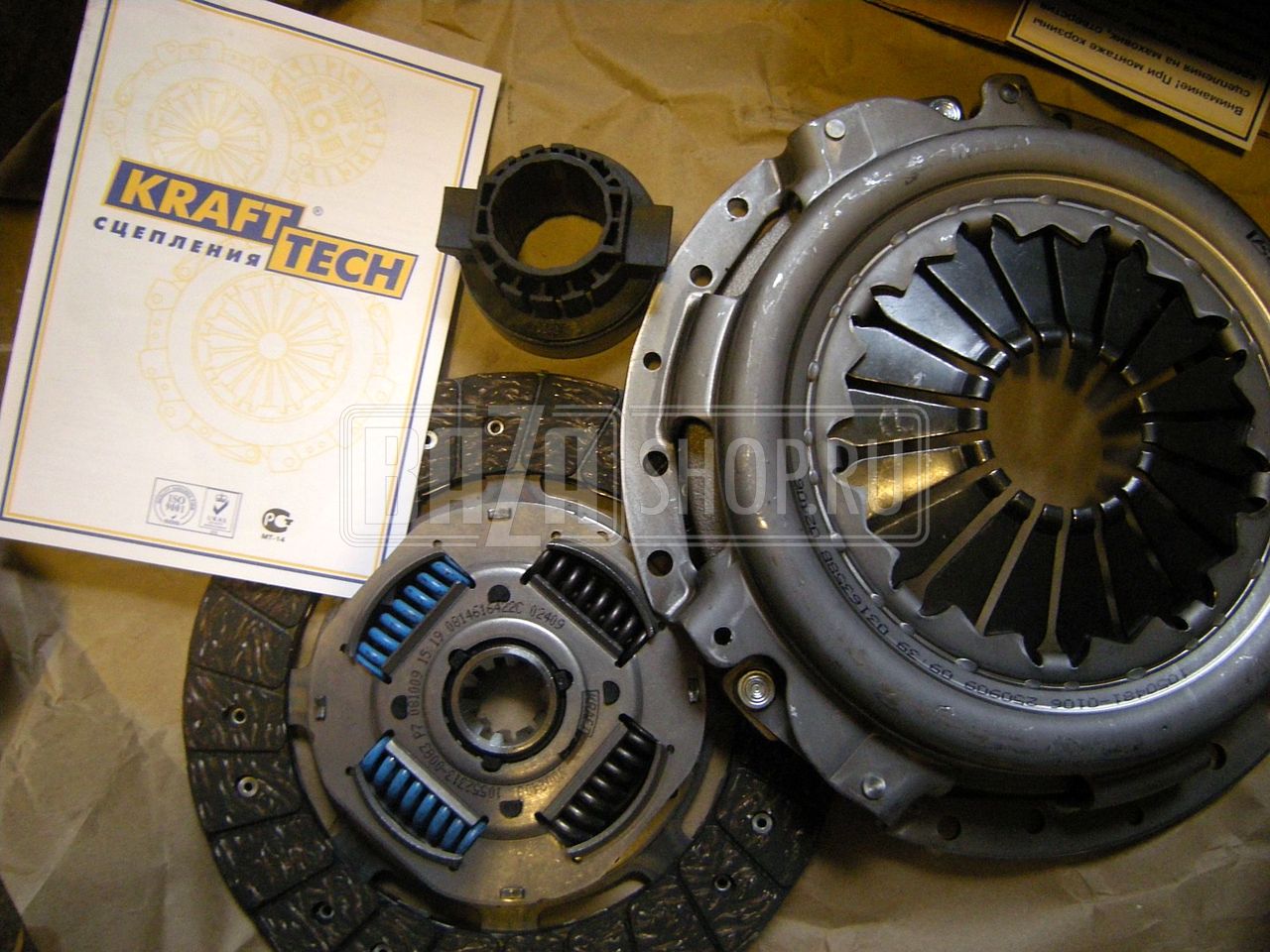 Сцепление ГАЗ дв.ЗМЗ-405,-406 "KRAFT" к-кт с муфтой с подшипником / W0240E