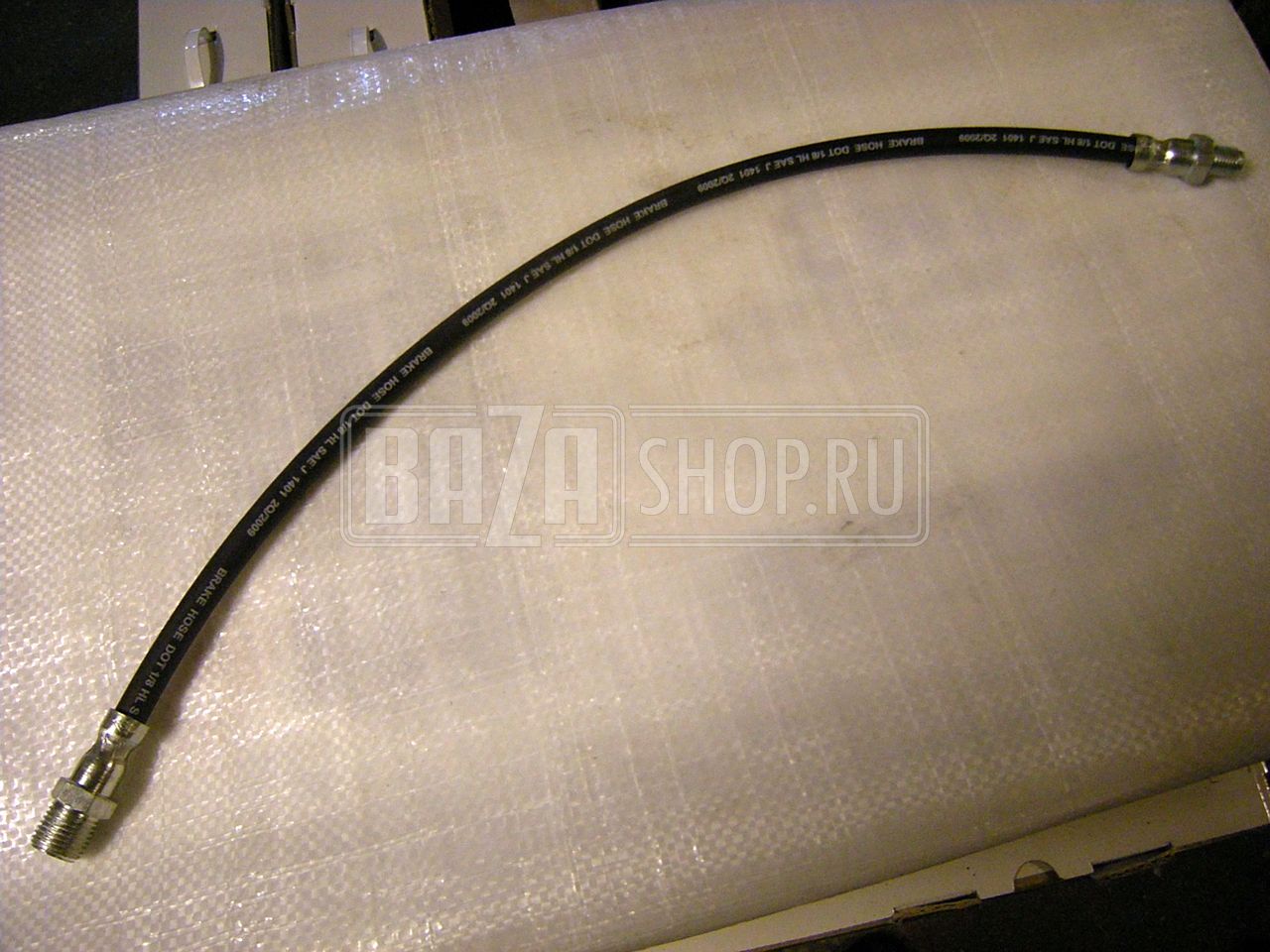 Шланг тормозной передний УАЗ / сцепления УАЗ (РЦС HUNTER, PATRIOT) L=530, резьба М12 "DZTA" / 469-3506060