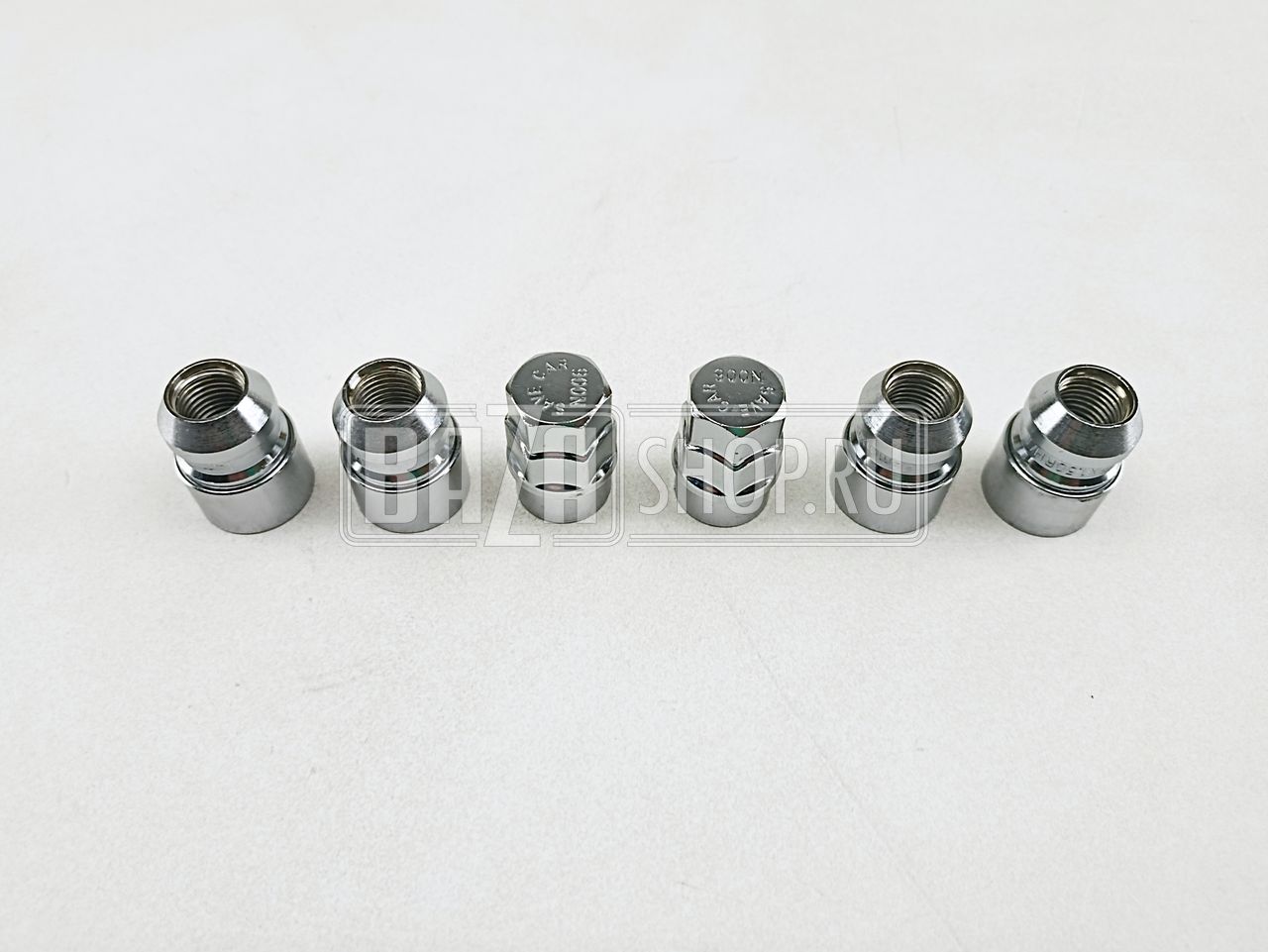 Секретки УАЗ для литого диска 14х1,5** "Wheel Locking Nuts" (к-кт 4 шт. + 2 ключа) / УАЗ (к-кт 4 шт. + 2 ключа) ЛИТ.