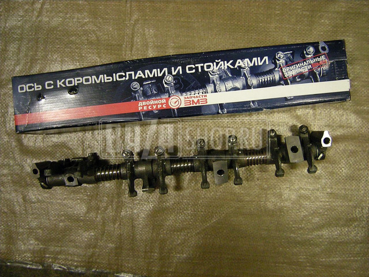 Ось коромысел УАЗ, ГАЗ (карбюратор) в сборе "ЗМЗ" (в уп.) с регулировочными винтами / 24-1007098-40