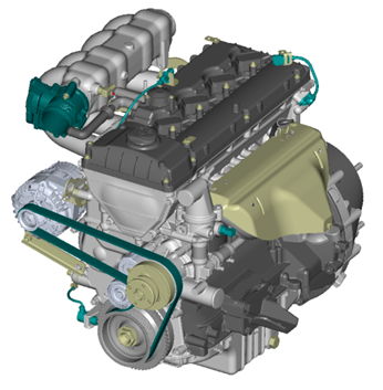 Двигатель ЗМЗ-40524 АИ-92 ГАЗ-3302, 2705, 2752, 3221 Евро-3 (ЕВРО-4) 140,5 л.с. (ПОД ГУР, с ремнем) / 40524.1000400-01