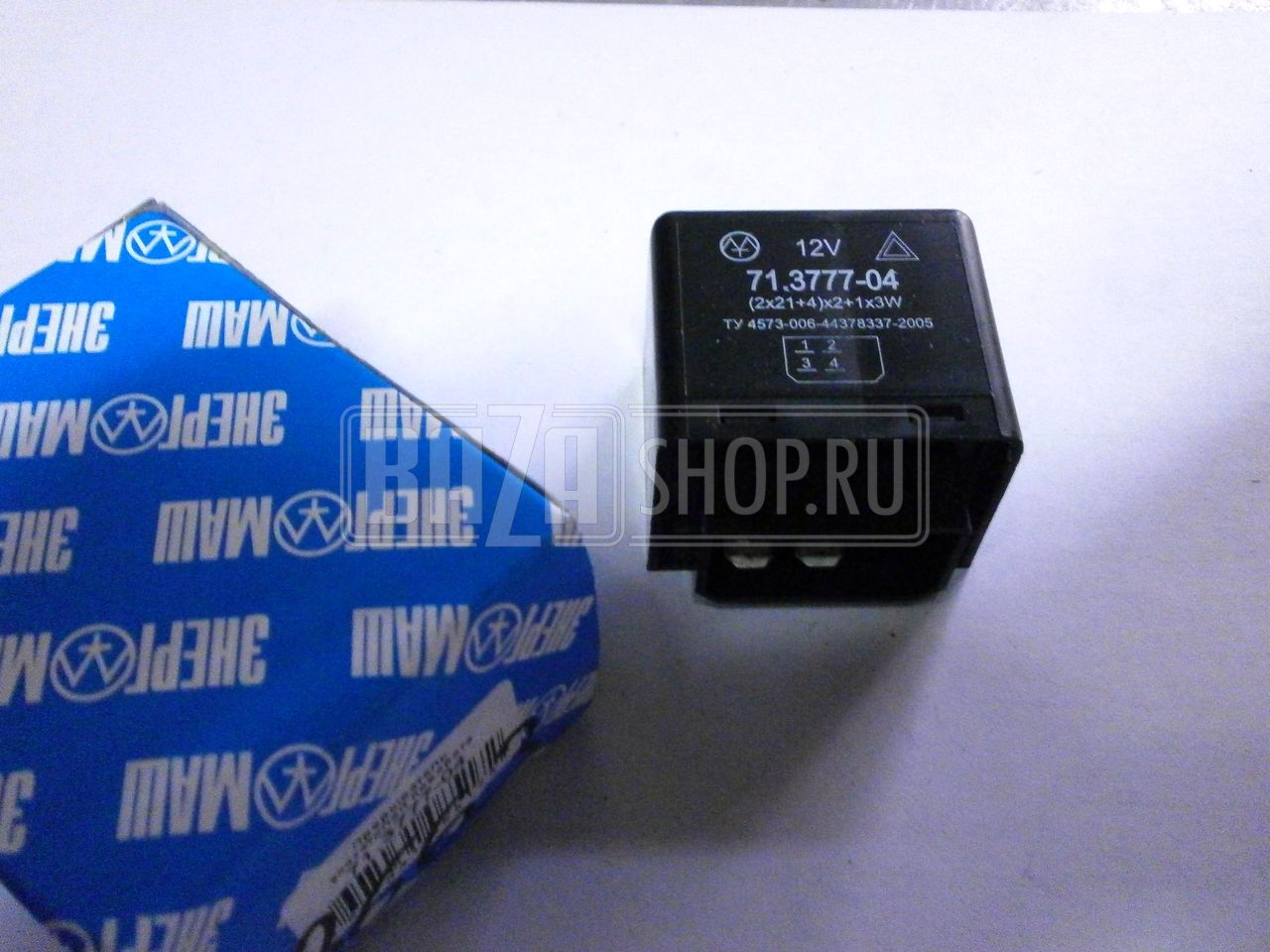 Реле поворотов ВАЗ-2104, 05, 07,2121,ГАЗ 31029, 3110, 3302, авар. сигнал. 71.3777-04 (ЭНЕРГОМАШ)** / 71.3777-04