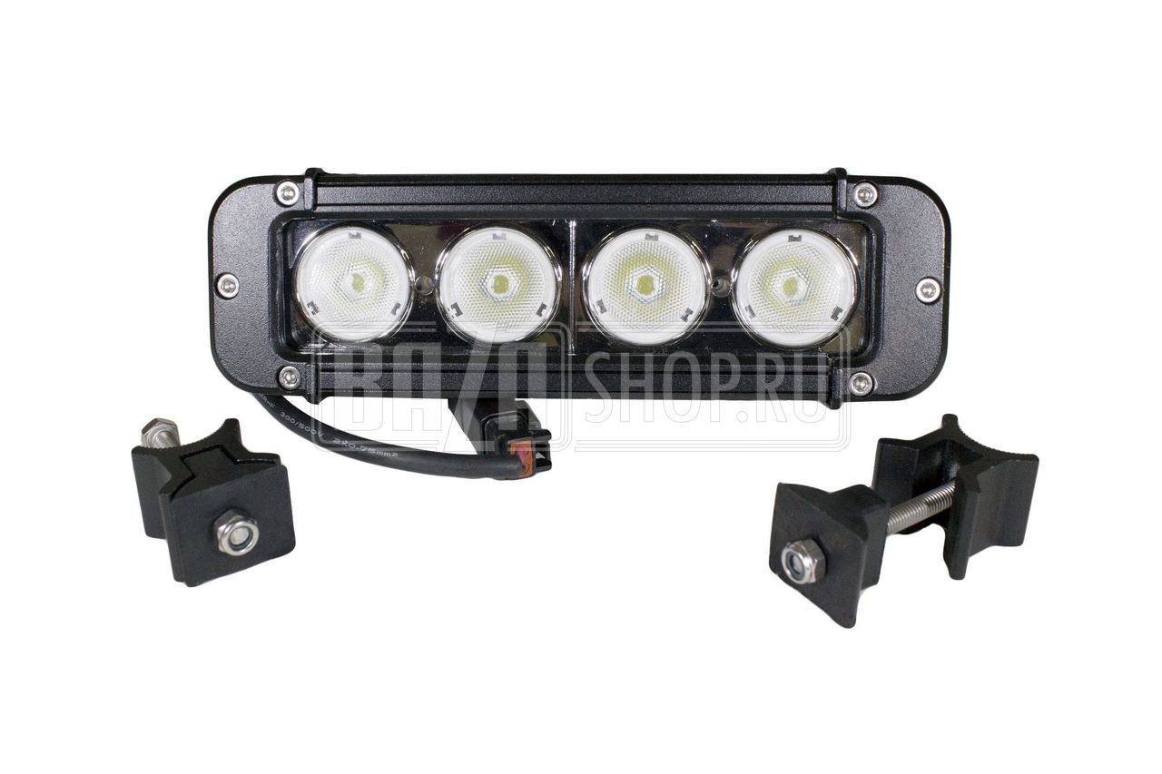 Фара светодиодная ближнего света 40W (10W*4), прям. 20 см, IP67 "redBTR" / 841040