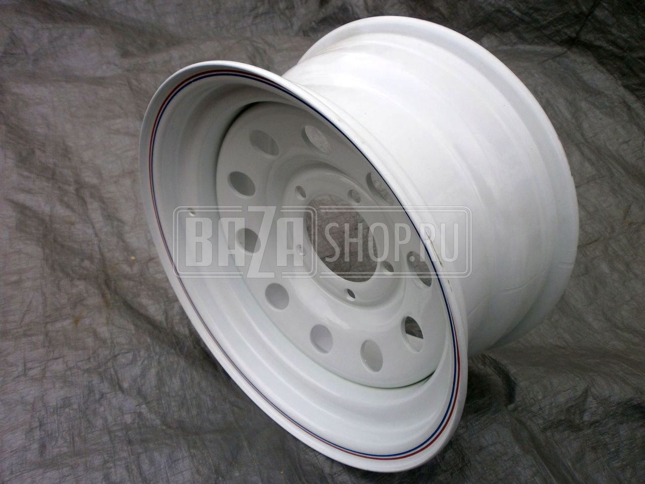 Колесный диск OFF-ROAD-WHEELS УАЗ 8x16/5x139.7 D110 ET-3 белый / # 1680-53910WH-3 круг.отв. (ШТАМП.)