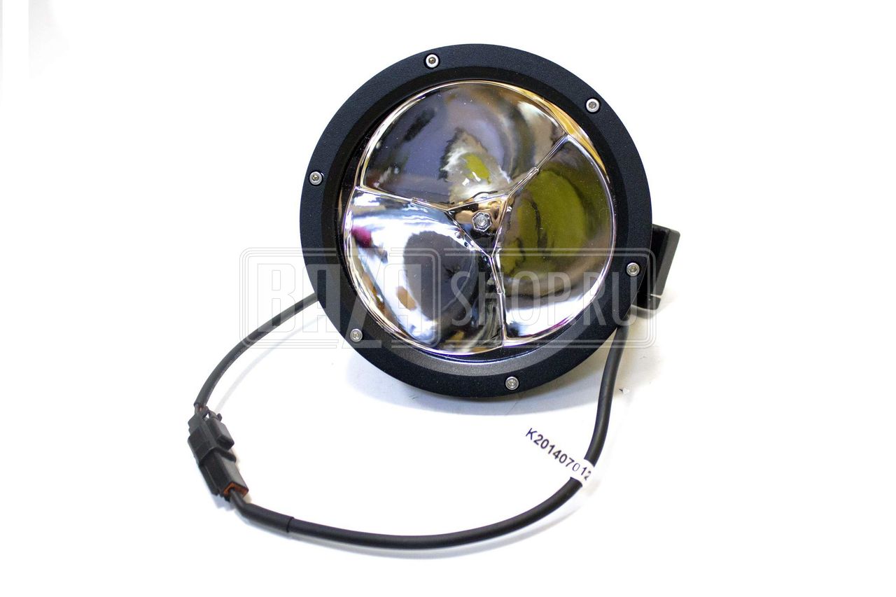 Фара светодиодная дальнего света 45W (15W*3), круг. 17,8 см, IP67 "redBTR" / # 842045