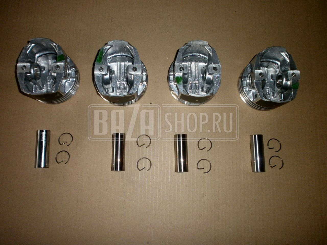 Группа поршневая дв.406 93,0 ГАЗ "ЗМЗ" с пальцами БЕЗ КОЛЕЦ (ГРУППА В/C) (в уп.) / 406.1004014-БР/03 (ГРУППА C/B)