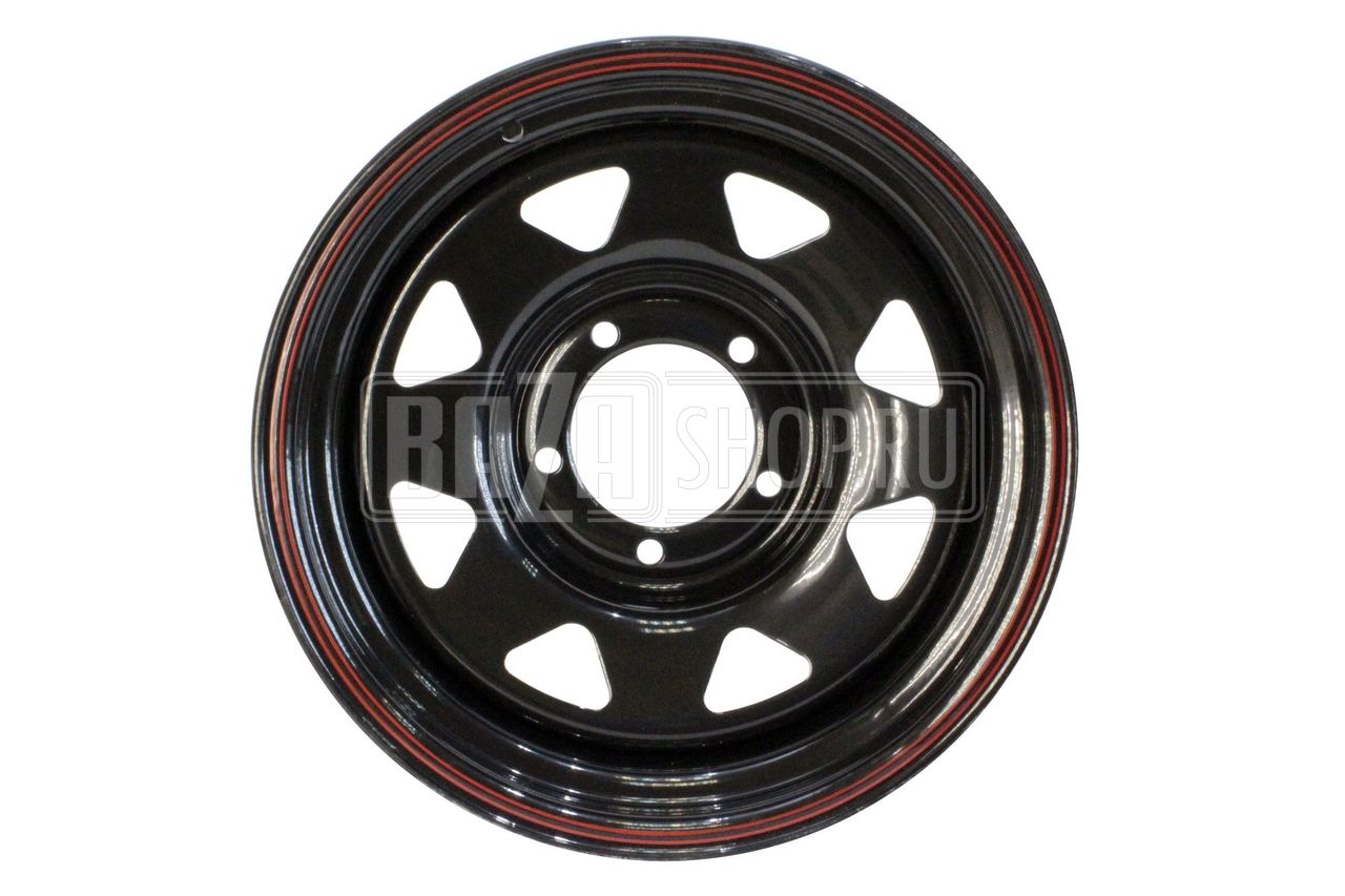 Колесный диск redBTR Toyota Land Cruiser 100 8x16/5x150 D113 ET-14 черный / # 716741 (до 1700 кг) (ШТАМП.)