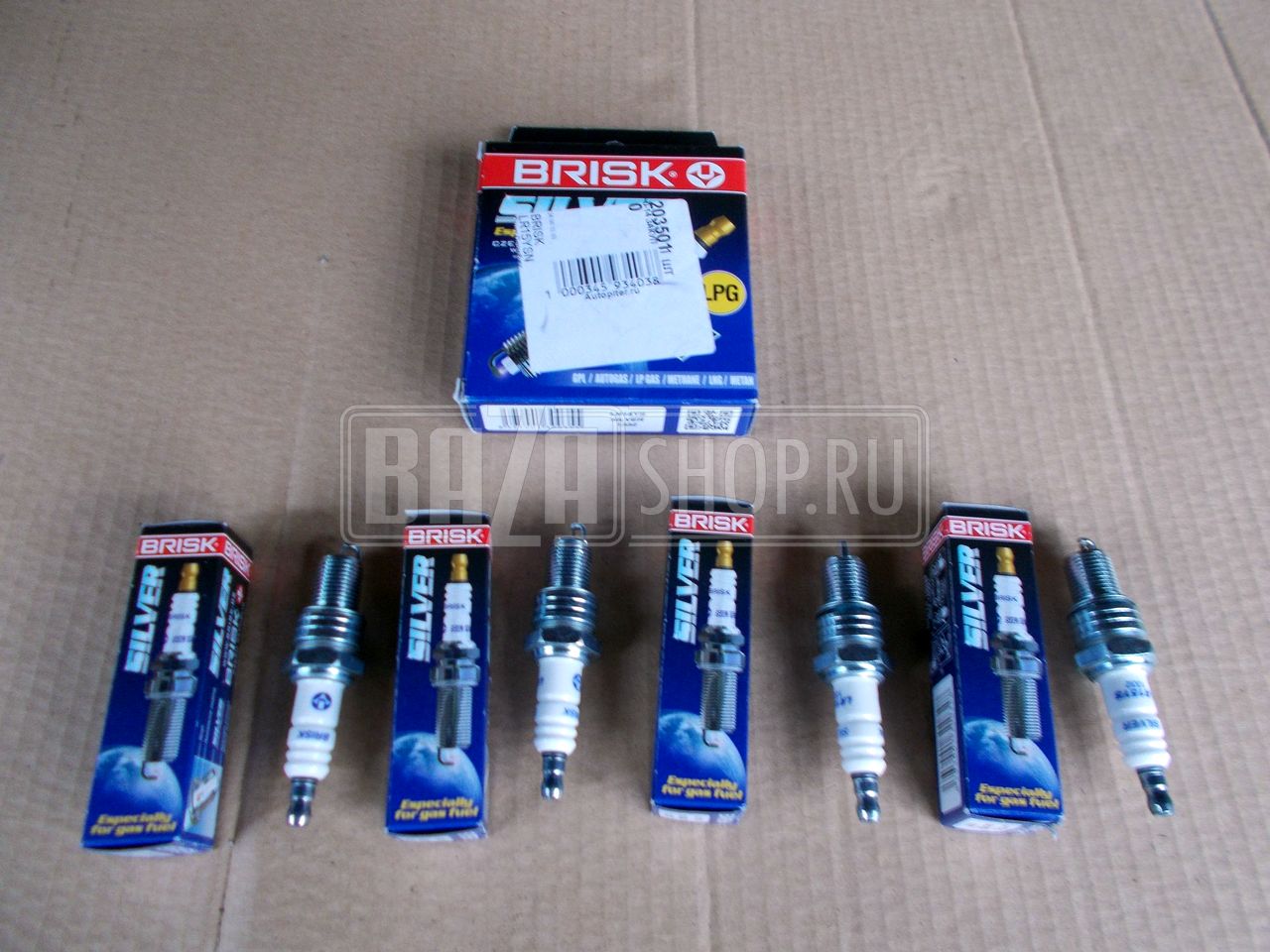 Свеча Brisk SILVER ГАЗель Бизнес дв. УМЗ 4216 (под ГБО) КОМПЛЕКТ 4 ШТ. (В УПАКОВКЕ КАРТОН) / LR15YS_КАРТОН