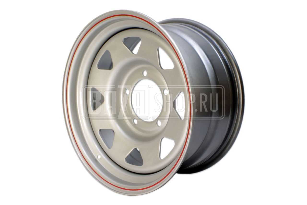 Колесный диск redBTR УАЗ 8x16/5x139.7 D110 ET0 "антик серебро" / 711763 (до 1700 кг) (ШТАМП.)