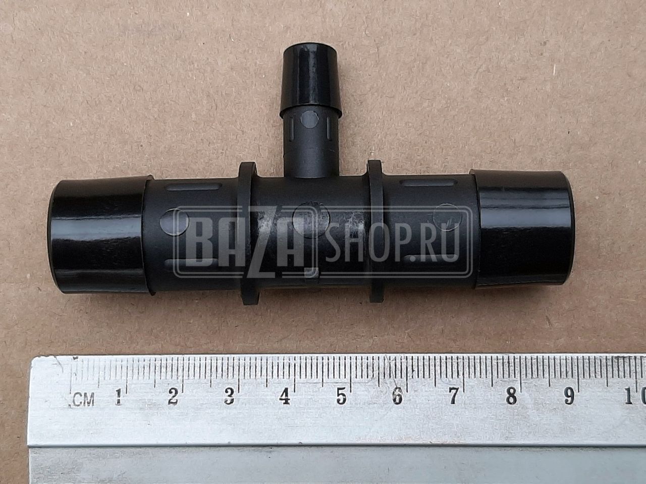Тройник шлангов d19x19>>10 (3/4''>>3/8") пласт. "Gates" / 19x19>>10_(3/4''>>3/8")