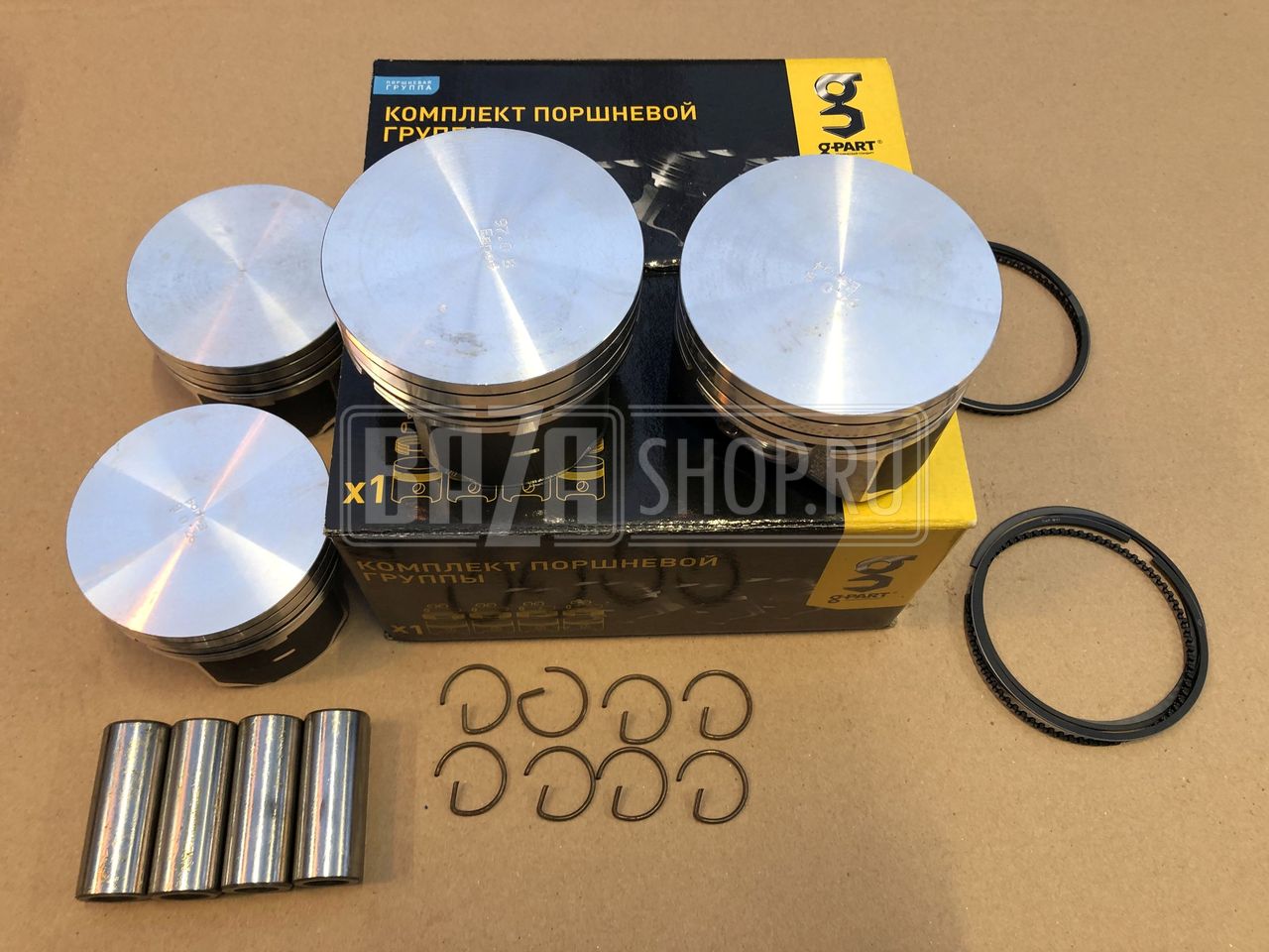 Группа поршневая дв.УМЗ-А274 ГАЗель Некст (Next) 97,0 ЕВРО-4 "G-part"(ГАЗ) с пальцами и ПОРШ. кольц. / ДМ.274.1004013-АР (ООО "Самара Трейдинг Компани" г. Москва)