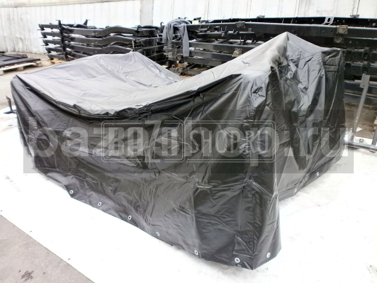 Тент  УАЗ 33036 (2750*1920*1080) с 2006 г.в. нов.обр. (ЕВРОСТАНДАРТ) ЧЕРНЫЙ "ТП" / 33036-8508020-50_ЧЕРНЫЙ_(двухсторонний, усиленный) (ТП)